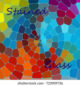 Colored stained glass background abstract.