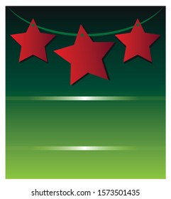 Colored star design. Celebration card. Christmas star. Space elements. Glowing things. 