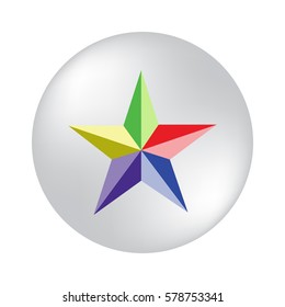 colored stars on a white background