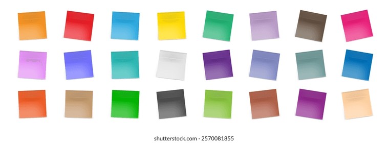 Colored sticker for notes. Wall sticky sticker.