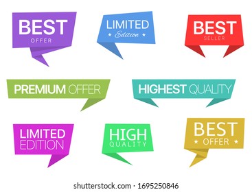 Colored sticker set. Limited edition, premium offer, highest quality, best offer stickers
