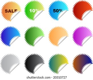 colored stickers