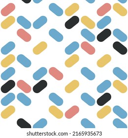 Colored sticks. Vector seamless sticks for pillows, prints, cups, wallpapers, notebooks.