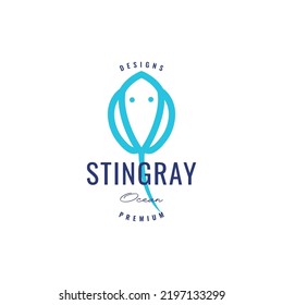 Colored Sting Ray Logo Design