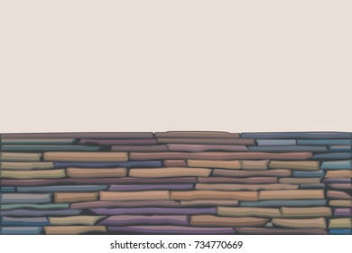 colored stone wall