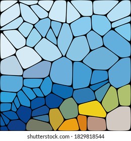 
Colored stones abstract geometric background, poster design, banner, brochure template