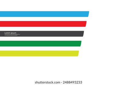 Colored straight lines on a white background.