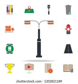 colored street light icon. web icons universal set for web and mobile