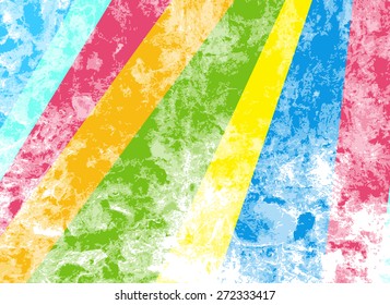 Colored Striped Grunge Wall