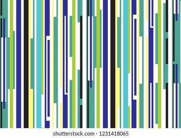 Colored Stripes Seamless Pattern. Modern dynamic lines colorful geometric background. Vector