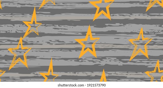 Colored stripes and stars. Simpless. Fashion watercolor striped design. Hand drawn lines in a watercolor style. Fabric, textile design, wrapper, cover.