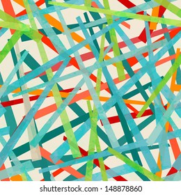 colored strips seamless pattern