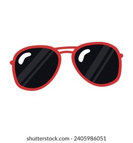 Icono de gafas de sol de color Ilustración del vector