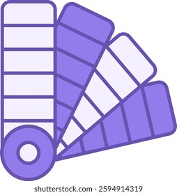 Colored Swatch Fabric Icon. Vector Illustration. Small Pieces Of Different Fabrics. Material Characteristics Concept