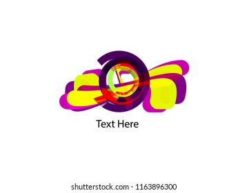 Colored symbol design on white background,colorful creative logo design.