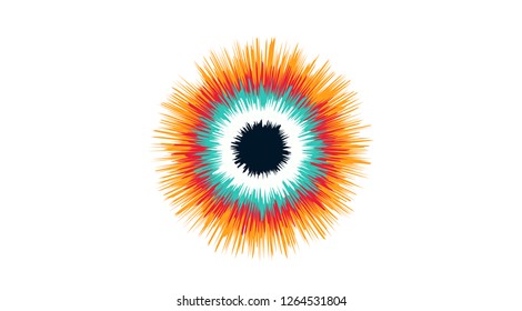 Colored symbol design on white background. Colorful creative logo design