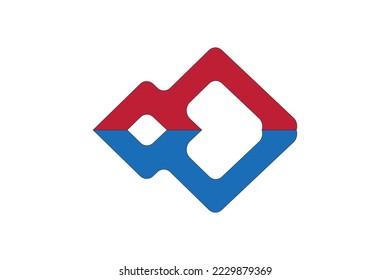 Colored symbol design on white background, colorful creative logo design.
