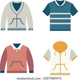 Colored T Shirt Vector Illustration 