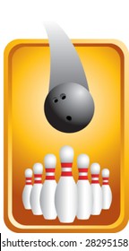colored tab bowling ball