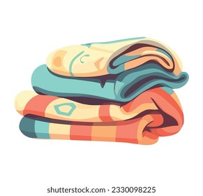 colored tablecloths design over white