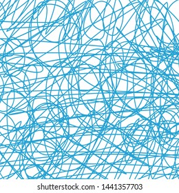 Colored tangled pattern. Abstract chaotic texture. Background with lines and waves. Art creation