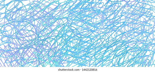 Colored tangled pattern. Abstract chaotic texture. Background with lines and waves. Art creation