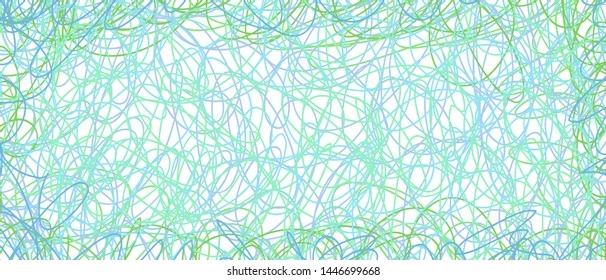 Colored tangled pattern. Abstract chaotic texture. Background with lines and waves. Art creation