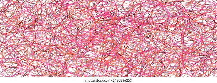 Colored tangled pattern. Abstract chaotic texture. Background with lines and waves. Art creation
