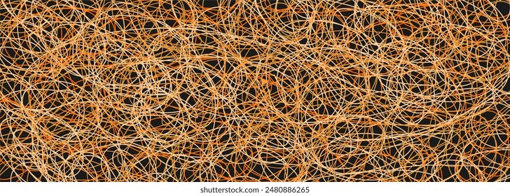 Colored tangled pattern. Abstract chaotic texture. Background with lines and waves. Art creation