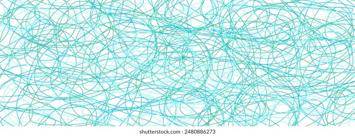 Colored tangled pattern. Abstract chaotic texture. Background with lines and waves. Art creation