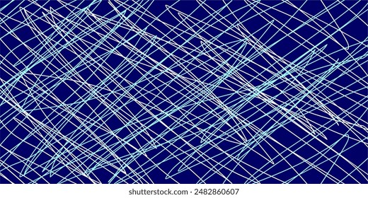 Colored tangled pattern. Abstract chaotic texture. Background with lines and waves. Art creation	