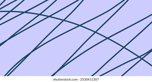 Padrão emaranhado colorido. Textura caótica abstrata. Fundo com linhas e ondas. Criação de arte