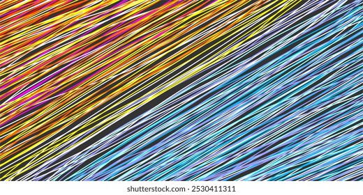 Colored tangled pattern. Abstract chaotic texture. Background with lines and waves. Art creation