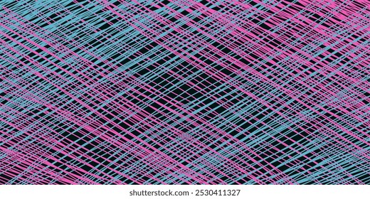Colored tangled pattern. Abstract chaotic texture. Background with lines and waves. Art creation