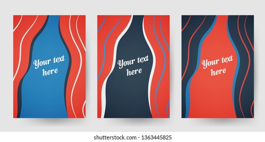 Colored template for promotion. Banner design. Vector illustration.