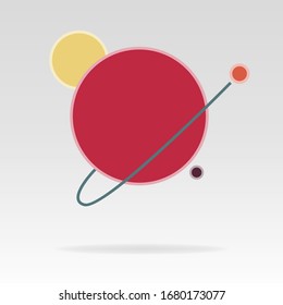 Colored template for promotion. Banner design for your project Vector illustration.