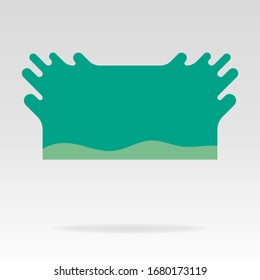 Farbige Vorlage für die Werbung. Bannerdesign für Ihre Projekt-Vektorillustration-Illustration.