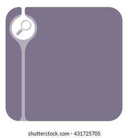 Colored text box for your text and magnifier
