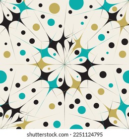 Colored Textured Pattern. Polka dot  creative doodle with different shapes and textures. 