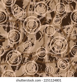 Colored Textured Pattern. Polka dot  creative doodle with different shapes and textures. 