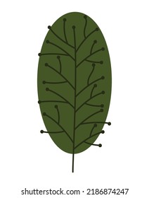 colored textured tree illustration over white