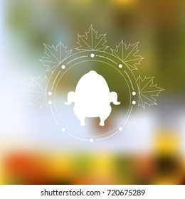 Colored thanksgiving background with a texture, Vector illustration