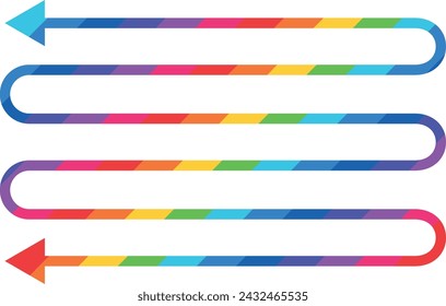 flechas gruesas de color en estilo lgbt