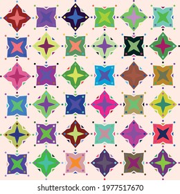 Colored tile vector in neutral colors.