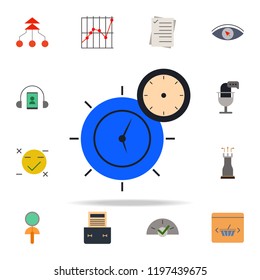 colored time management icon. marketing icons universal set for web and mobile