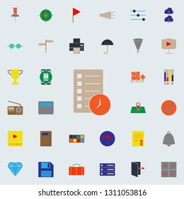 colored timeline icon. Web icons universal set for web and mobile