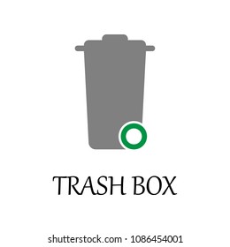 colored trash box icon. Element of web icon for mobile concept and web apps. Detailed colored trash box icon can be used for web and mobile. Premium icon on white background