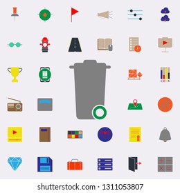 colored trash box icon. Web icons universal set for web and mobile