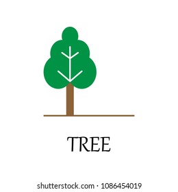 colored tree icon. Element of web icon for mobile concept and web apps. Detailed colored tree icon can be used for web and mobile. Premium icon on white background
