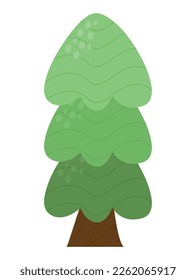 ilustración de árbol coloreado sobre blanco